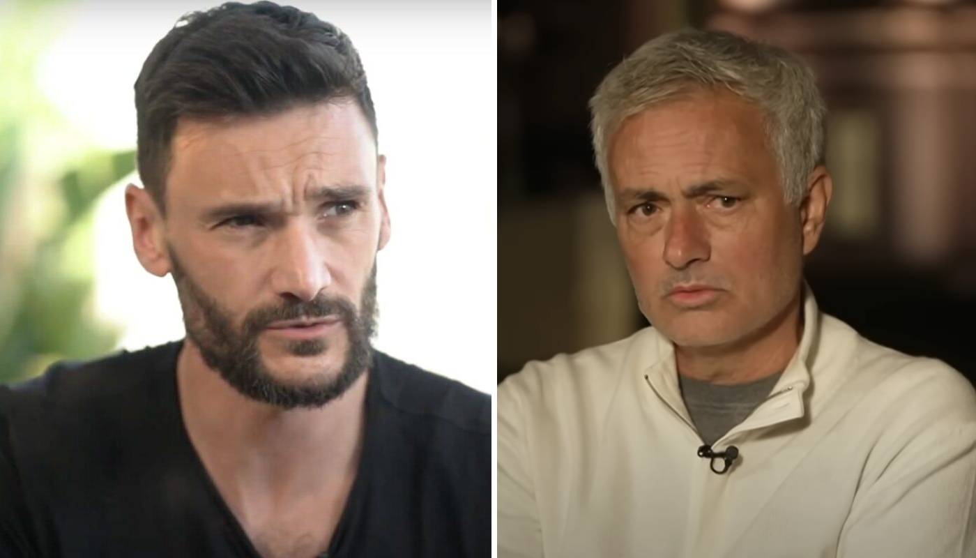 Hugo Lloris et José Mourinho