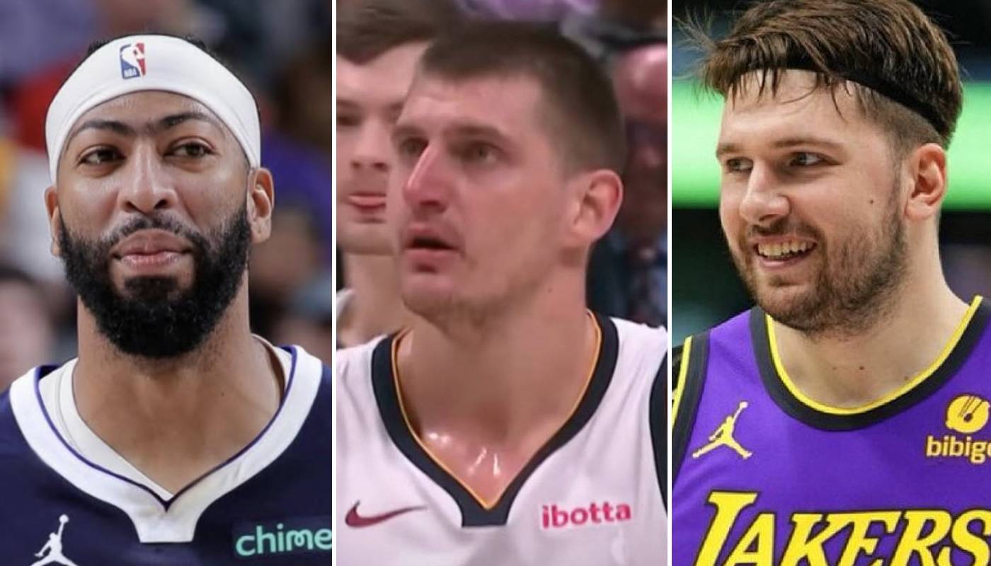 NBA Anthony Davis, Nikola Jokic et Luka Doncic