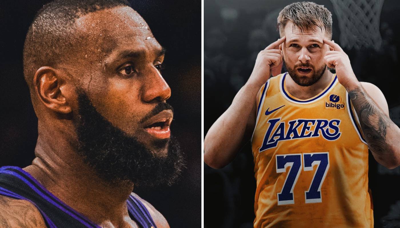 NBA LeBron James et Luka Doncic