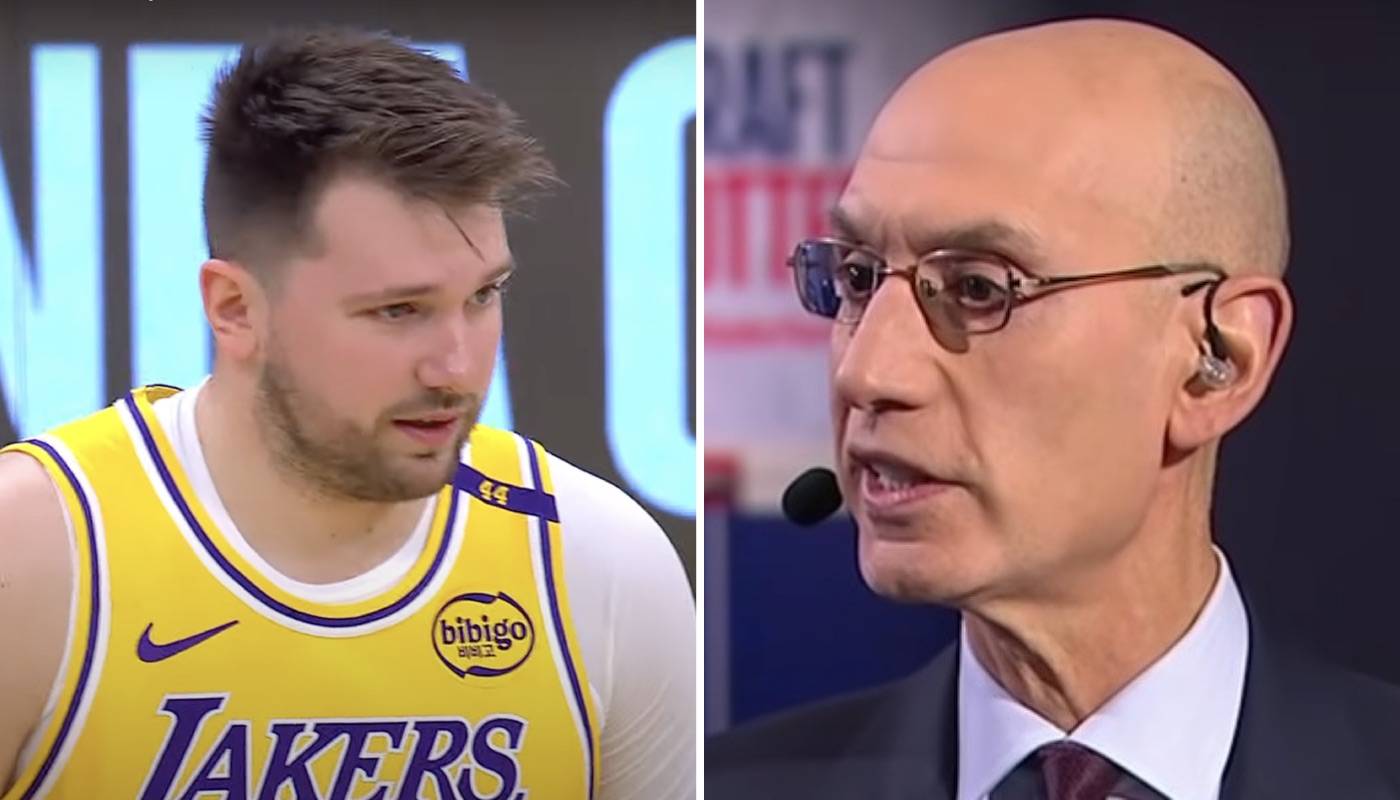 NBA Luka Donic et Adam Silver