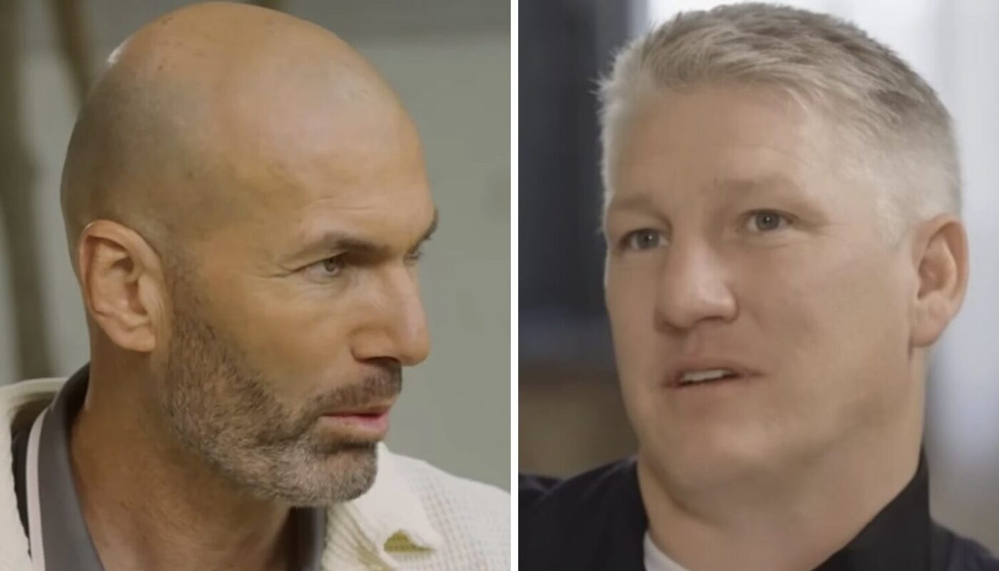 Zinédine Zidane et Bastian Schweinsteiger