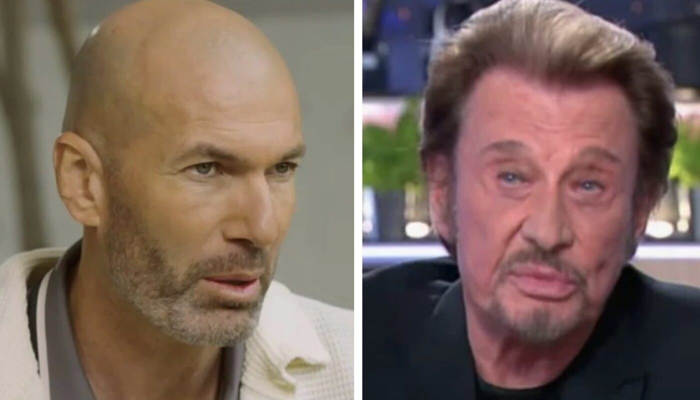 Zinédine Zidane et Johnny Hallyday