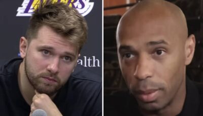 NBA – Le moment viral partagé entre Luka Doncic et… Thierry Henry (1m88) aux Lakers !