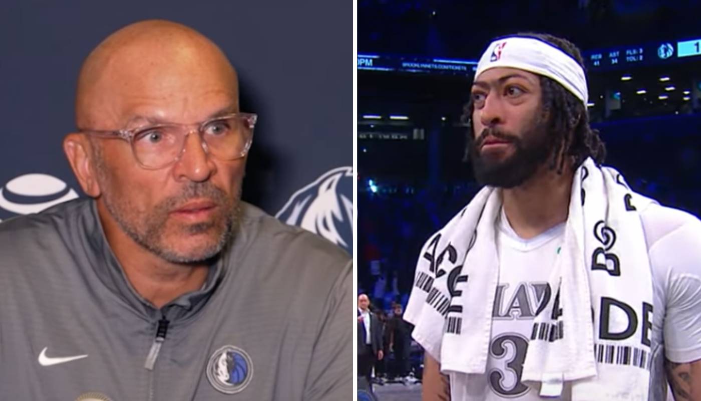 Jason Kidd, coach des Mavericks et Anthony Davis