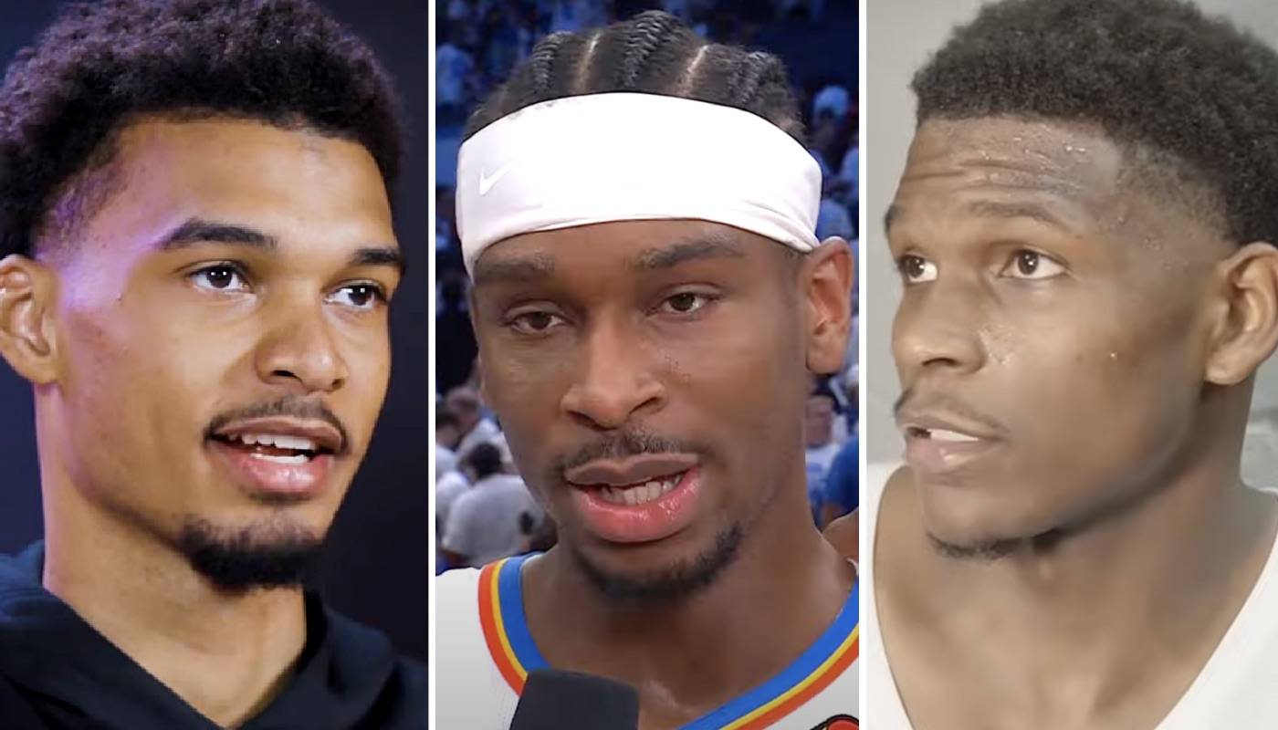 NBA Victor Wembanyama, Shai Gilgeous-Alexander et Anthony Edwards